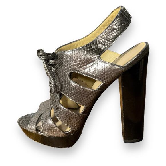 Coach Shoes - Just in 💫| Coach Moreen Metallic Bronze High Chunky Heels SZ 8.5